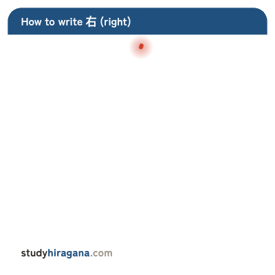 How to write 右