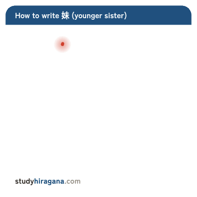 How to write 妹