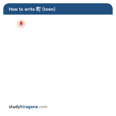 How to write 町