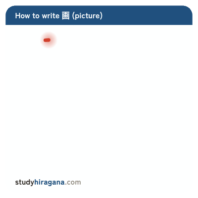 How to write 画