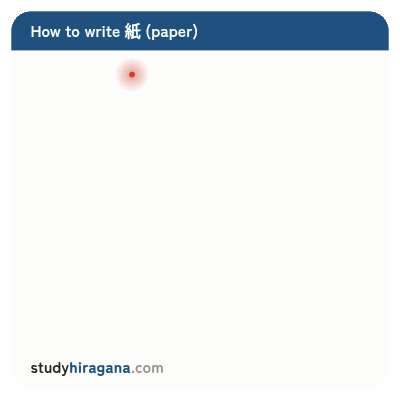 How to write 紙