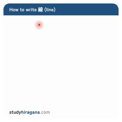 How to write 線