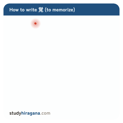 How to write 覚