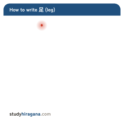 How to write 足