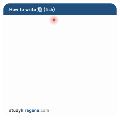 How to write 魚